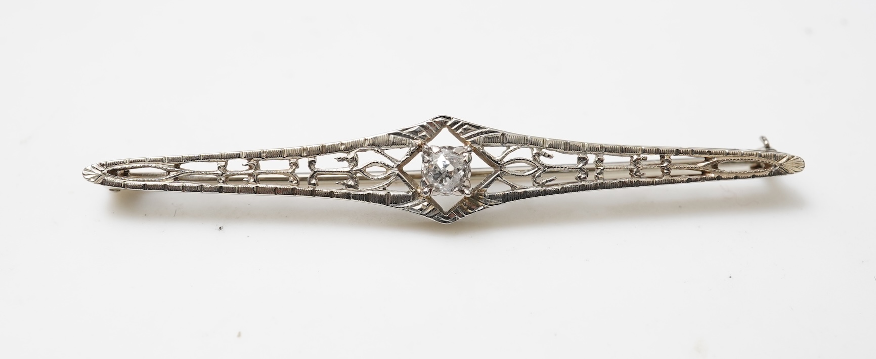 Three bar brooches, late 19th/early 20th century